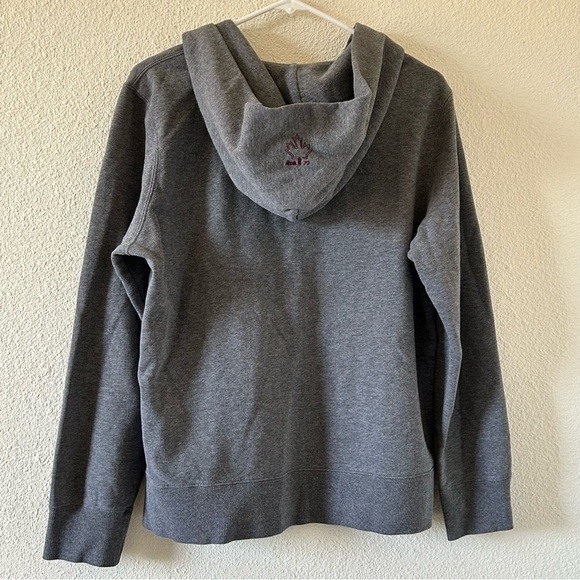 Roots 73 Women’s Zip Hoodie Large Gray Canada Embroidered Sporty Lounge Gym - Picture 10 of 12